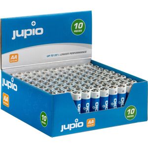 Jupio Alkaline Batteries Display Box 10x 10 Pack (100 pcs)