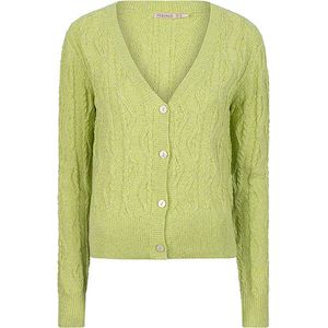 Esqualo vest HS23-31205 - Lurex Lime