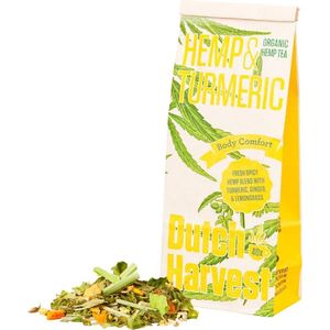 Hemp & Turmeric - Hennep & Kurkuma thee 50 gram - Dutch Harvest losse thee