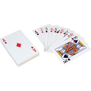 Outdoor Play XL Kaartspel - Extra Grote Speelkaarten voor Kinderen vanaf 5 jaar