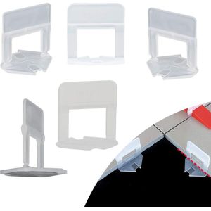 600 nivelleringslipjes clips 2 mm - set voor tegels nivellering - tegels leggen - 3-12 mm dikte