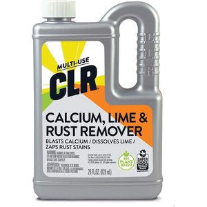 CLR Calcium, Kalk, Roest Verwijderaar - Ontkalker - Roestvlekken en Kalk Vlekken behandeling voor huis en auto - 80% plantaardig - Verdunbaar - 828 ml -