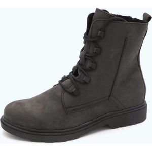 Marco Tozzi Dames Veterboot - 25276-240 Antraciet - Maat 40