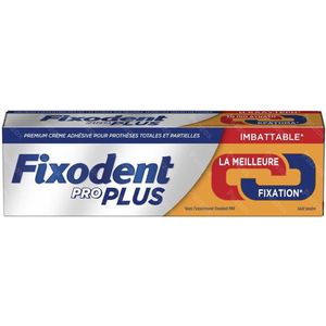 FIXODENT Pro Plus Duo Action 40g / crème adhésive/ zelfklevende - Kleefpasta