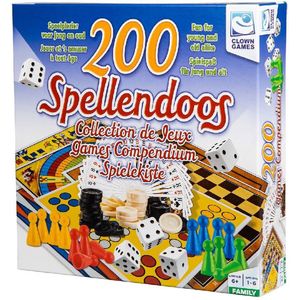 Clown Games Spellendoos 200dlg NL/FR/DU/EN - 200-delige spellendoos voor 1-6 spelers vanaf 6 jaar