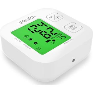 iHealth Track KN-550BT - Bloeddrukmeter Bovenarm Hartstichting - Klinisch Gevalideerd - Hartslagmeter - Bluetooth - Smartphone App - Onregelmatige Hartslag - Geheugen - Gemiddelde Laatste 3 Metingen - WHO Stoplicht Indicator - Manchet 22 - 42 cm