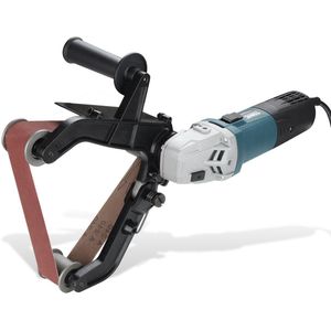 Professionele buizenslijpmachine met 6 snelheden Buizenslijpmachine accessoireset Schuurmiddelen 3 schuurbanden 40 x 760 mm Polijsten