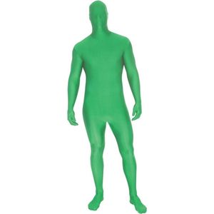 Groene M Suit tweede huid kostuum voor volwassenen  - Verkleedkleding - 164/176