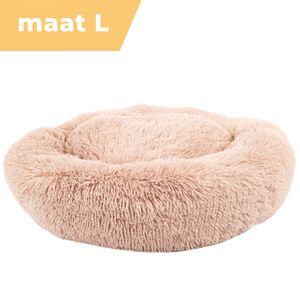 Coooper Donut Hondenmand - Fluffy Hondenmand - 70 cm - L - Wasbaar - Pluche