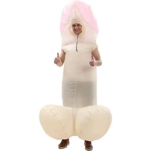 Joya Kids® Opblaasbaar penis kostuum piemel pak | Vrijgezellenfeest Piemelpak | Verkleed Penispak | Festival Verkleedpak | Carnaval Outfit | One Size