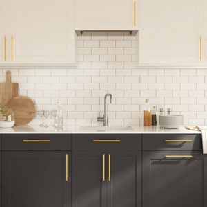 vidaXL - Handvatten - 20 - st - 160 - mm - roestvrij - staal - goudkleurig