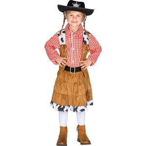 dressforfun - meisjeskostuum cowgirl Texas 116 (5-7y) - verkleedkleding kostuum halloween verkleden feestkleding carnavalskleding carnaval feestkledij partykleding - 300545