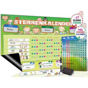 Brute Strength - Magnetisch Beloningssysteem (46) - A3 - Beloningskalender - Planborden - Weekplanner kind - Zindelijkheidstraining - Dagplanner