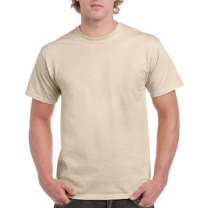 T-shirts zand voor heren - zware 200gr kwaliteit - Basic shirts - Katoen - Korte mouwen - Comfort pasvorm XXL