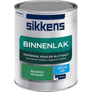 Sikkens Binnenlak - Verf - Zijdeglans - Mengkleur - RAL6032 - 1L