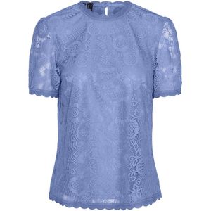 PIECES PCOLLINE SS LACE TOP NOOS Dames Tanktop - Maat XS