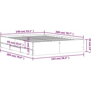 vidaXL-Bedframe-met-lades-bewerkt-hout-betongrijs-140x200-cm