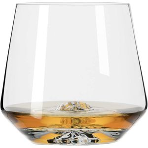Tumbler-glas 400 ml - Serie Deep Spirits Nr. 1 Berg - met reliëf in de kristalbodem