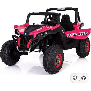 UTV-MX Elektrische Buggy - voor Kinderen - 2-zits - 24V - 2 tot 7 jaar - Roze