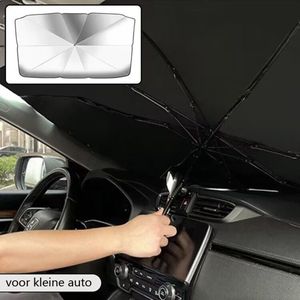 TDR - Zonnescherm / autoparaplu - Binnenkant Voorruit Auto - Opvouwbaar - Hitte en UV bescherming - 122 x 65 cm