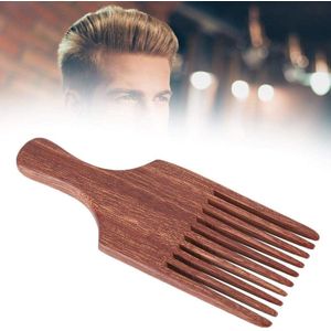 Houten Haarkam voor Heren - Vintage, Anti-statisch, Brede Tanden - Oliehoofdkam voor Haar en Baard - Haarstyling en Verzorging - Kapperskam (1#)