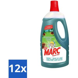 St. Marc - Multireiniger - Dennenfris - Biologisch Afbreekbaar - 1L - Voordeelverpakking - 12 stuks