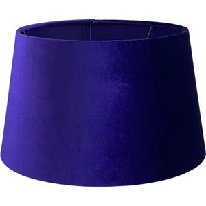 Lucy’s Living Luxe Velvet Lampenkap VENICE Paars  - ø 23 x H 14 cm - E27 Fitting - lamponderdelen - verlichting – tafellamp - woonaccessoires - wonen