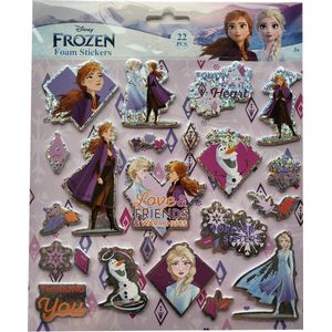 Disney - Frozen - Foam stickers - Frozen speelgoed - 22 stickers - Glitter - Stickers - Stickervel