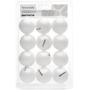 Meteor - Tafeltennisballen - Set van 12 tafeltennisballen - Tafeltennis - Wit