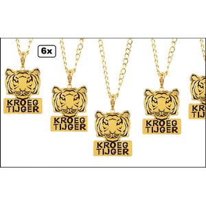 6x Party Ketting kroeg tijger - Oktoberfest thema feest festival fun cafe fun sieraad