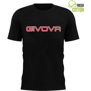 Cotton T-shirt Givova Spot Black, 2Xl