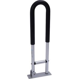 Collox Dubbele veiligheidsleuning - Voor badkamer - Toiletbeugel - Opklapbare handgreep voor gehandicapten - WC-leuning voor ouderen - Draagvermogen 120 kg