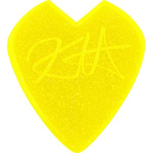 Jim Dunlop - Kirk Hammet Yellow Glitter - Plectrum - Jazz II - 1.38 mm - 6-pack