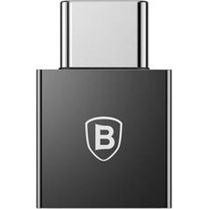 Baseus USB-naar-USB-C 2.4A-adapter - iMac 24"" - MacBook - ChromeBook  (zwart)