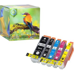 Ink Hero - 5 Pack - Inktcartridge / Alternatief voor de Epson T3351 T3361 T3362 T3363 T3364 Expression Home XP-530 XP-630 XP-635 XP-830 Expression Premium XP-530 XP-540 XP-630 XP-635 XP-640 XP-645 XP-830 XP-900 33