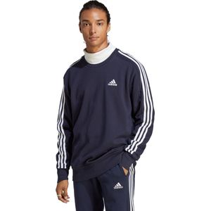 adidas Sportswear Essentials French Terry 3-Stripes Sweatshirt - Heren - Blauw- XL