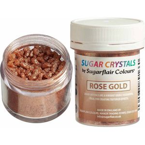 Sugarflair Suikerkristallen - Rose Gold - 40g - Eetbare Taartdecoratie