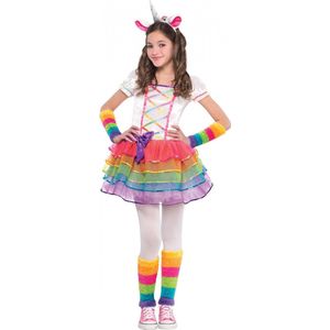 Amscan Eenhoorn-kostuum Rainbow Maat 3/4 jaar