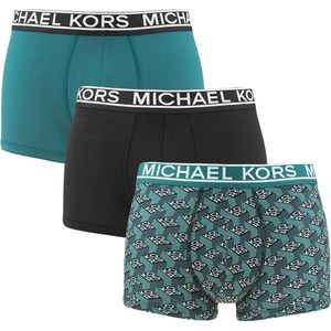 Michael Kors 3P microfiber boxer trunks logo multi - S