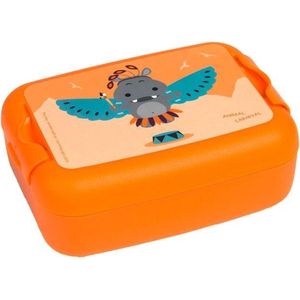 Amuse Broodtrommel Nijlpaard 1 Liter Oranje