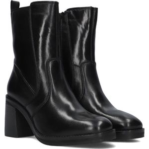 Omoda 16492 Enkellaarsjes - Enkelboots met rits - Dames - Zwart - Maat 41