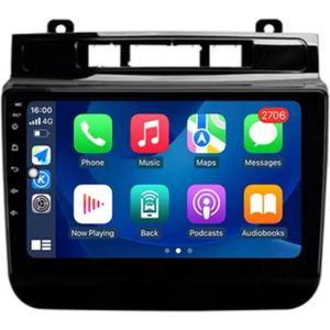 Navigatiesysteem auto met scherm - autoradio geschikt voor CarPlay en Android auto - bluetooth radio - geschikt voor Volkswagen Touareg 2011-2017