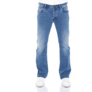 LTB Heren Jeans Broeken Roden bootcut Fit Blauw 31W / 32L Volwassenen Denim Jeansbroek