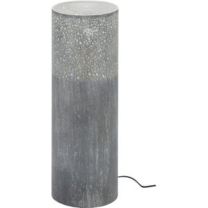 Vloerlamp Cilinder | grijs | 1 lichts | Ø 20 cm | 60 cm hoog | stijlvol design | woonkamer / slaapkamer | modern / eigentijds