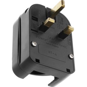 BeMatik - Adapter plug Europa naar Verenigd Koninkrijk type plug schuko female naar plug BS1363 fixed male
