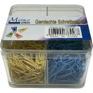 Home Office Gekleurde Geplastificeerde Paperclips 4 vakjes – Normaal