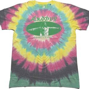 Bob Marley - Exodus Oval Heren T-shirt - S - Multicolours