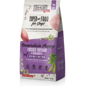 MAC's Superfood puppy voer - Mono Kalkoen 12kg puppy brokken