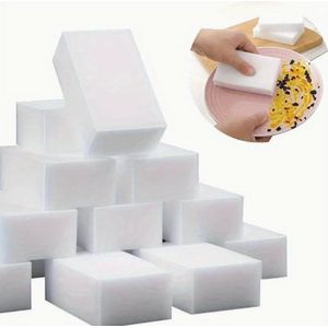 spargo - 10 stuks Wonderspons Schoonmaakspons magische sponsgum - grote melamine schuimspons in bulk - multifunctionele reinigingssponzen scrubberpads - huishoudelijke reiniger voor keuken - oven - badkamer - badkuip - gootsteen - muur - schoenen