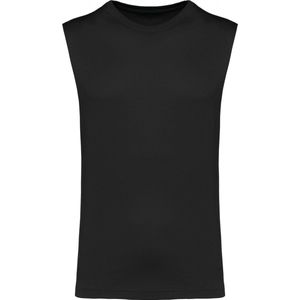 T-shirt Heren 3XL Kariban Ronde hals Mouwloos Black 100% Katoen